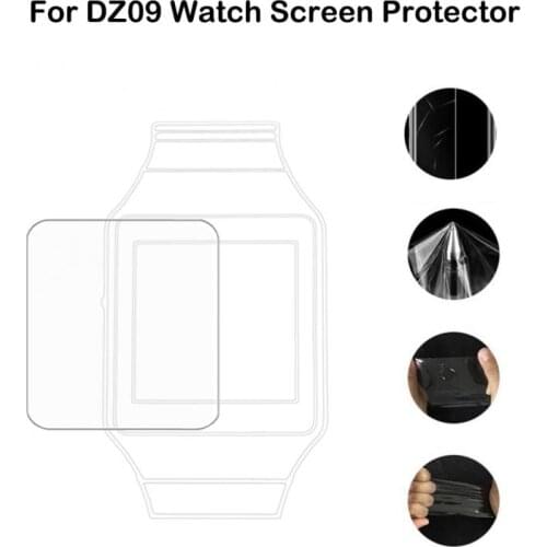 New 3pcs Hardness Tempered Glass 2.5D Screen For DZ09 Smart Watch 0.26mm Thicknesss Creen Protector Film Explosion-proof