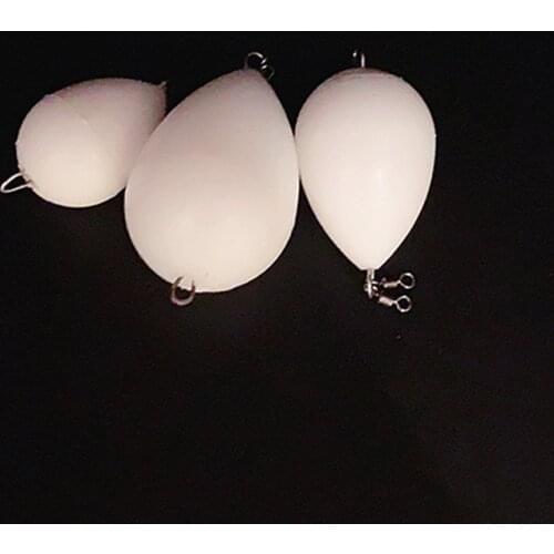 NEWS 5pcs egg float upward White bobber float fishing floatHelp Thrower Long-distance Casting Bait