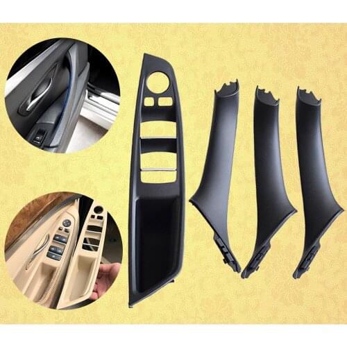 Interior Doors Handle For BMW F10 F11 535d 535dx 535i 535ix 2011-2013 Sedan ABS Panel Pull Trim Cover 51417225851 51417225852