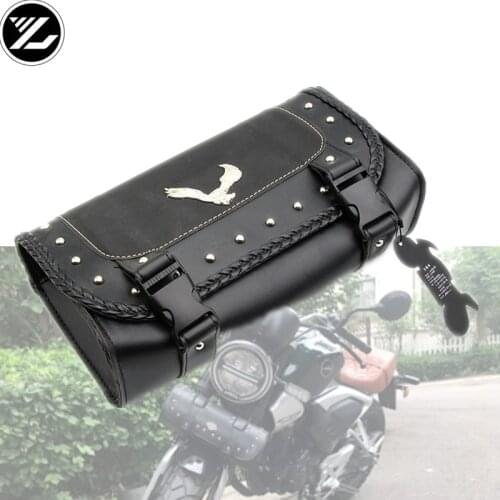 Motorcycle bag Saddle Bags Pu Leather Motorbike Side Tool Luggage Bag for Harley kawasaki yamaha honda Trrumph ducati ktm bmw
