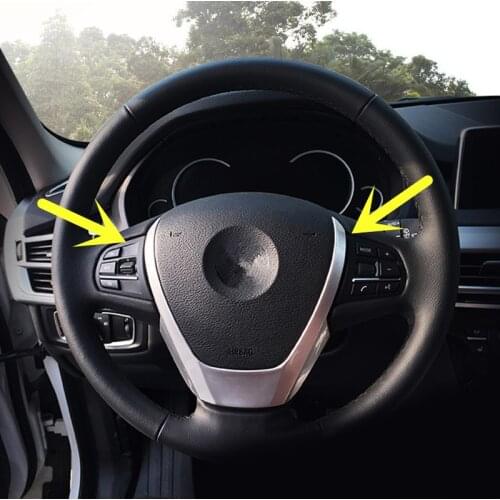 ABS Inner Steering Wheel Sequins Cover Trim For BMW X3 F25 2011-2017 X4 F26 2014-2017 Car accesories interior Car decoration