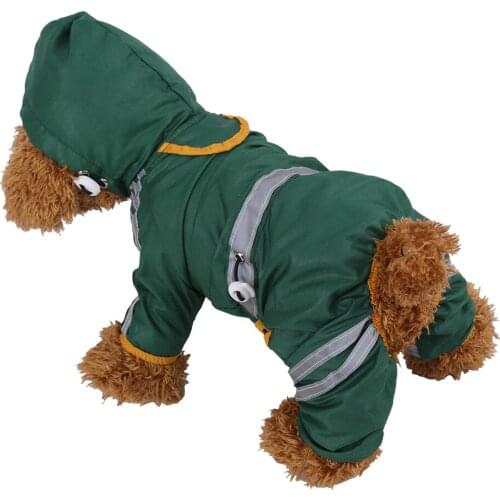 Waterproof Dog Puppy Raincoat Dog Leisure Hoodies Apparel Raincoat Jacket XS S M L XL XXL Hot Selling Pet Costume