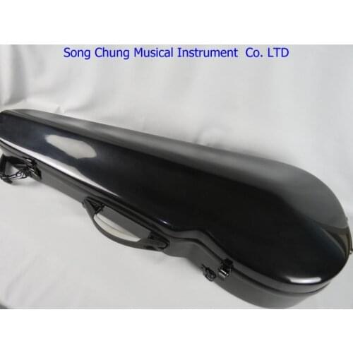 Top Quality black fiberglass straight flange adjustable 15-17" viola case