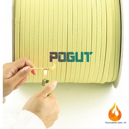 Premium Quality Kevlar Fiber Belt Heat-Resistant Fire-Retardant Tempered Glass Machine Roller Rope