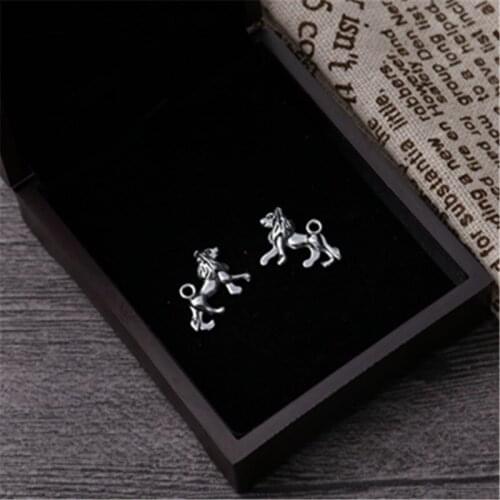 WKOUD 20pcs Silver Plated Mastiff Charm Alloy Pendant For Bracelet Necklace DIY Metal Jewelry Charm Making A305