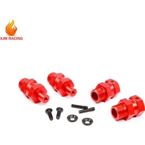 HARD Oxygen & Quick Release Metal Upgrade Front Rear Hex Hub &Extended Shaft Set for 1/5 Hpi Rofun Rovan Km Baja 5b 5t 5sc Parts