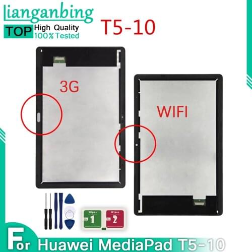 For Huawei MediaPad T5-10 T5 10 AGS2-L09 AGS2-W09 AGS2-L03 AGS2-W19 3G WIFI LCD Display with Touch Panel Digitizer Assembly