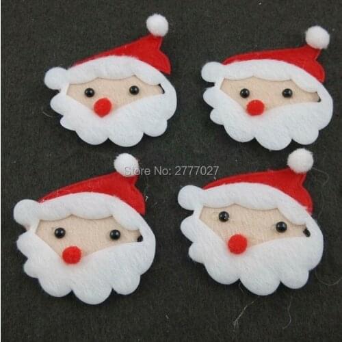 20pcs 6.0CM PB53 Circles Eco-friendly Cute DIY Accessories Jewelry Decoration Materials With Christmas Santa Claus shape
