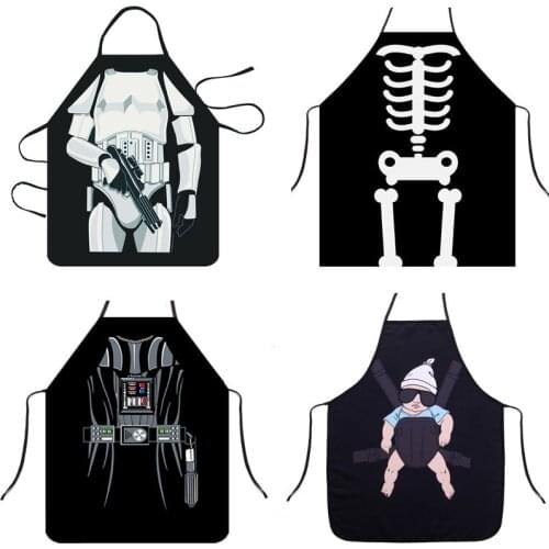 2020 BBQ Cooking Kitchen Black Bib Aprons for Women Men Chef Gifts,1Pc Sexy Funny Novelty Naked Kitchen Cooking BBQ Party Apron