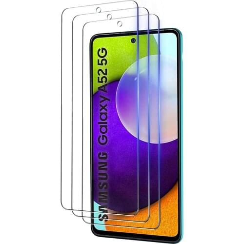 3 PCS HD Tempered Glass For Samsung Galaxy A32 4G 5G A12 A02 A02S A52 A72 A42 Clear Protector Film