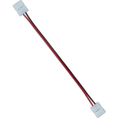 8mm 2Pin Connectors Wire for 3538 SMD Single Color LED Strip light PCB Connector Cable Adapter free shipping