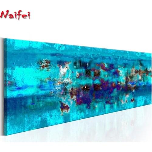 Abstract Ocean Landscape 5d Diy Diamond Painting 3d Diy Cross Stitch Square round 5d Diy Diamond Embroidery Home Decor Gift