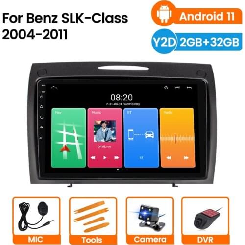 For Mercedes-Benz SLK-Class SLK Class R171 2004-2011 Car Radio Player Navigation stereo no 2din 2 din DVD 2GB+32GB SWC GPS RDS