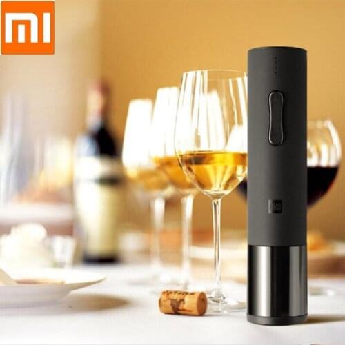 Xiaomi Mijia Huohou Automatic Red Wine Bottle Opener USB charging Electric Corkscrew Foil Cutter Cork Out Tool 6S Open