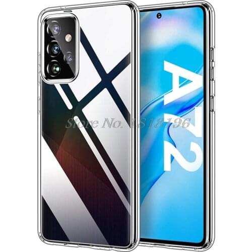 For Samsung Galaxy A72 5G Case Silicon Black Soft TPU Space Phone Capa Coque For Samsung A72 чехол Clear Shell Bumper Back Cover