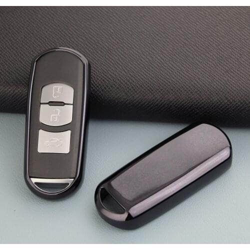 Black Key Fob Cover Case Holder For Mazda 2 3 6 CX-3 CX-5 CX-9 MX-5 Toyota Yaris iA Accessories BM GJ DJ KE KF TC ND