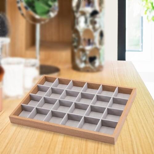 Wooden Jewelry Trays Organizer Holder Box for Drawer Earring Bracelet Brooch