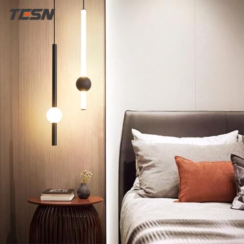 Bar counter long chandelier simple personality bedroom bedside lamp creative coffee milk tea shop decorative chandelier