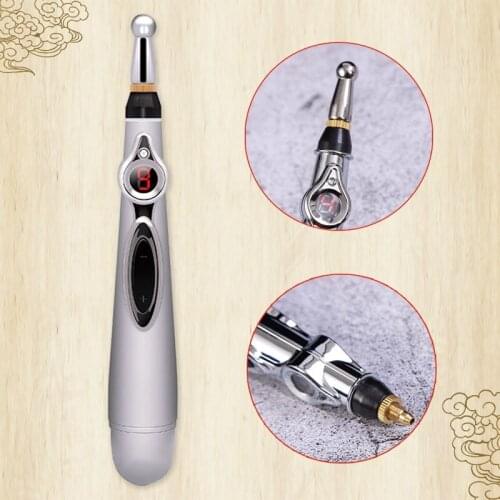 Electronic Acupuncture Pen Electric Meridians Laser Therapy Heal Massage Pen Meridian Energy Pen Relief Pain Tools