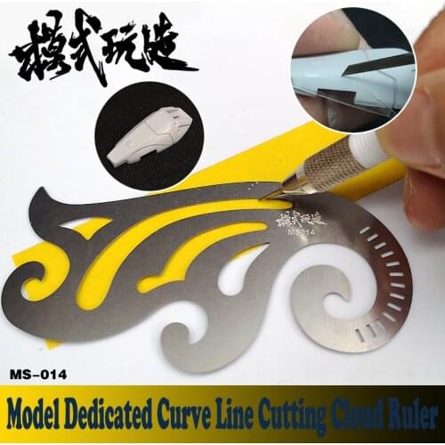Gundam Model Dedicated Transformation Upgrade Tools Curve Line Cutting Cloud Ruler Modeling Hobby Craft Accessory