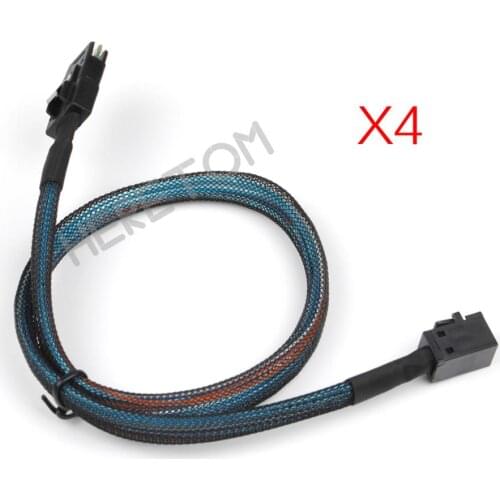 4PCS MINI SAS 8643 To SFF 8087 HD Server Data Cable Mini SAS HD SFF-8643 Data Server Hard Disk Raid Cable 50cm