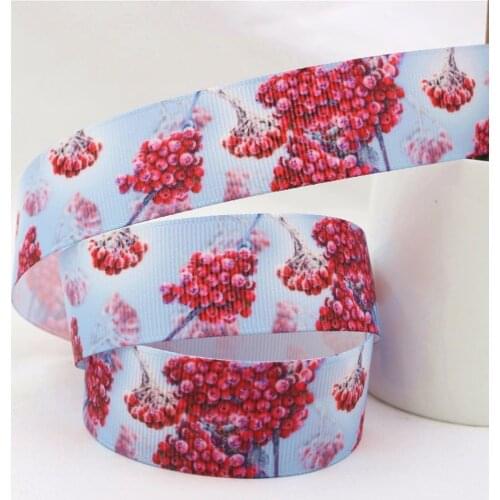 16105X188 , 25MM flowers series Printed grosgrain ribbon, DIY handmadeHair accessories Material wedding gift wrap