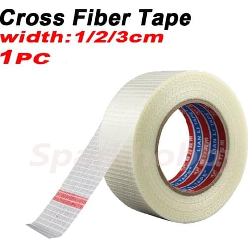 1PC Sparkhobby Width 1cm 2cm 3cm Cross fiber tape 25m Length Strong stickiness toughness For RC aircraft Accessories DIY Parts
