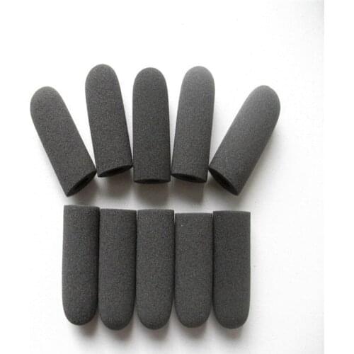 Linhuipad WS-1036 Dense Foam Microphone Windscreen mic sponge cover 10mm inner diameter for David Clark headphone 100 pcs /lot