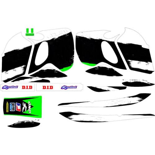 Motocross KSR 50 80 110 Team 3M STICKERS GRAPHICS BACKGROUNDS DECALS For Kawasaki KSR50 For Kawasaki KSR80 For Kawasaki KSR110