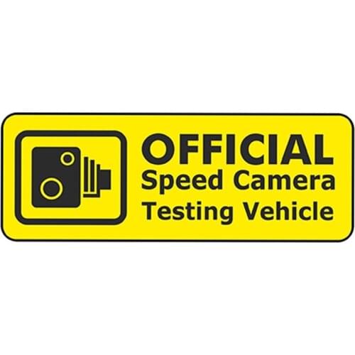 Speed Camera Test Vehicle Car Sticker Waterproof Decals Funny Rat Look Jdm Euto Style Vinyl Bumper Window Accessories,13cm*5cm