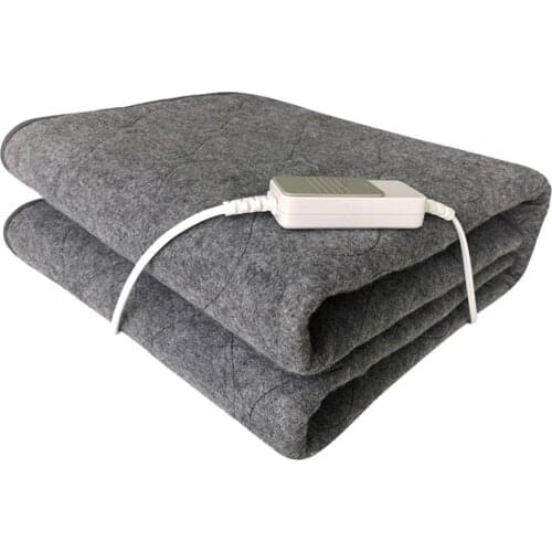 Winter Electric Blanket Warm Heating Mat Pad Throw Over Under Bed Mattress Non-Woven Fabric Blanket Adjustable 3 Colors 150*75cm