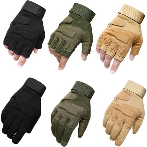 Combat Tactical Half/Full Finger Gloves Military Army Fingerless Mittens Airsoft Bicycle Outdoor Sports Shooting Hunting Gloves