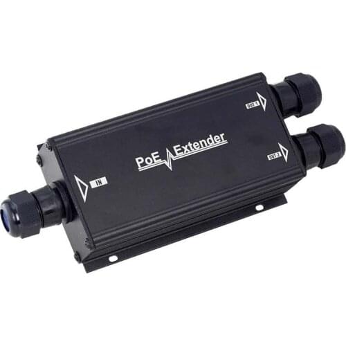 Industrial Waterproof Outdoor Gigabit PoE Extender, Single Port Poe Standard 802.3af/at 60W