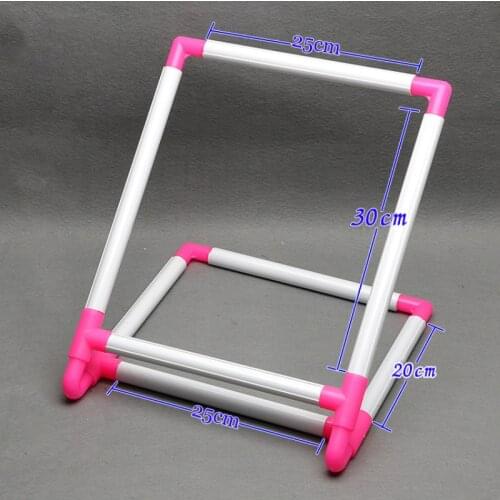 Tambour Embroidery Frame Practical Plastic Cross Stitch Hoop Stand Holder Support Rack