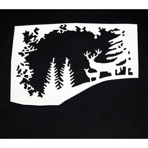 SCD1196 Christmas Deer Metal Cutting Dies For Scrapbooking Stencils DIY Album Cards Decoration Embossing Folder Die Cuts Tools