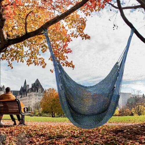 Hammock Chair Super Large Hanging Chair Durable Nylon Weaving Chair, Swing Chair Indoor Outdoor Garden Yard Theme Decoration