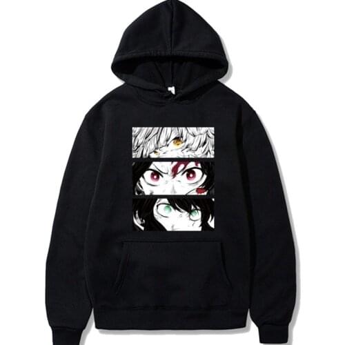 Demon Slayer Cosplay Hoodie Anime Character Print Hooded Sweater Loose Streetwear Men Women Pullovers Sweatshirt Jackets Top