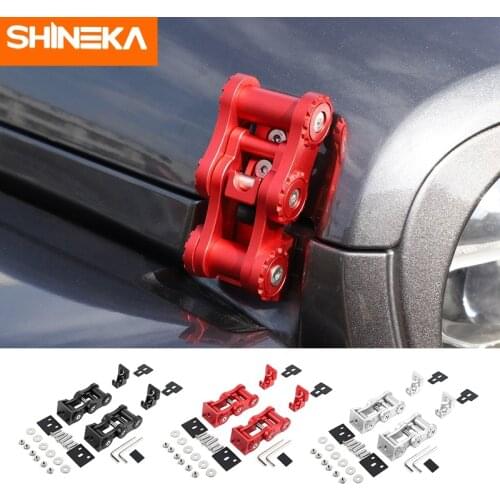 SHINEKA Car Lock Hood Latch Catch For Jeep Gladiator JT Car Engine Hood Lock Latch Catch Accessories For Jeep Wrangler JL 2018