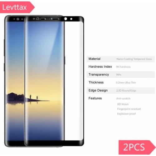2Pcs Full Cover Glass For Samsung S20 U S10 3D Curved Screen Protector Fingerprint Unlock Available for samsung S9 Plus Note 10
