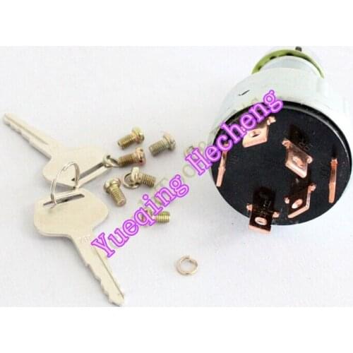 6 Terminal Wire Ignition Starter Switch W/2 Keys For PC200-2/3/5