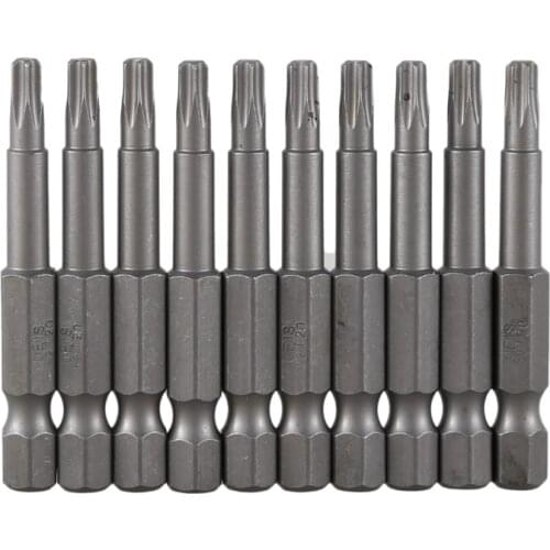 6.m Hexagon Shank 4mm T20 netic Tip Torx Screwdriver Bits 10 Pcs