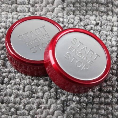 8K0905217 For AUDI Q5 A4 B8 A5 S5 RS5 Red Chrome Start Stop Engine Switch Button Cover Cap Ignition Switch Button Cover