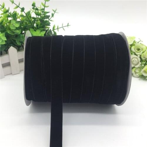 5 yds 5/8"(15mm) Velvet Ribbon Wedding Party Decoration Handmade Ribbon Gift Wrapping Hair Bowknot DIY Christmas Ribbon #Black