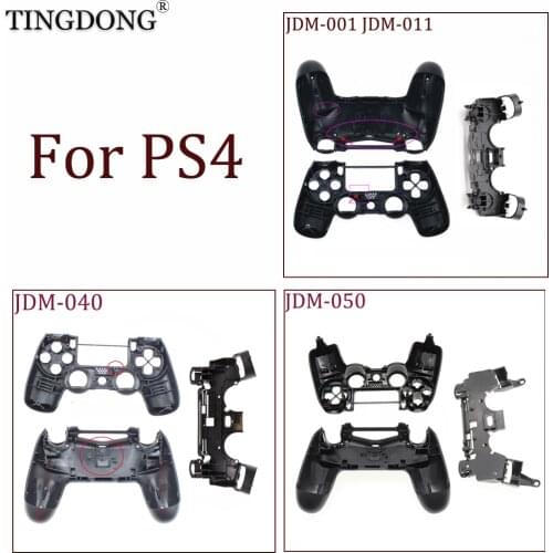 Housing Shell Case Cover for PS4 Controller JDM-040, JDM-050,JDM-001Gamepad Replacement Full Shell and Buttons Mod Kit DIY Case
