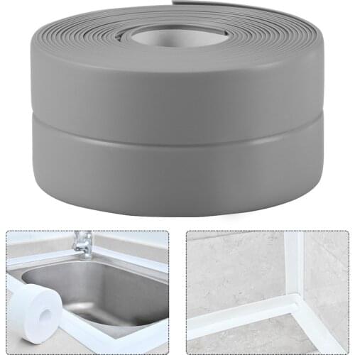 DIY Caulk Strip Self Adhesive Repair Mildew Tape Wall Edge Corner Bathtub Kitchen Sealing Strip for Washroom Ceramic sticker