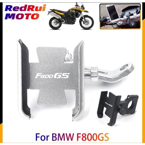 For BMW F800GS F800 GS Motorcycle CNC Aluminum Mobile Phone Holder GPS Navigator Rearview Mirror Handlebar Bracket Accessories