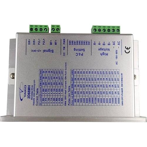 YAKO 2phase Stepper Motor Driver YKD2D68MH Match With NEMA23 NEMA34 Use For CNC Router Engraving Machine