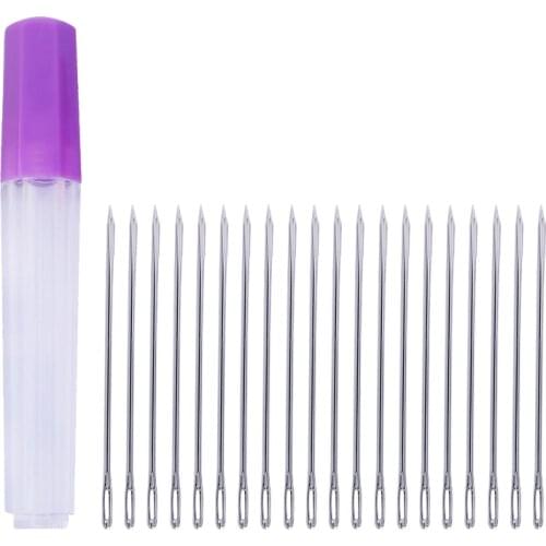 20/100PCS Large-Eye Handmade Leather Tools Hand Stitching Needle DIY Leather Tools Needles Embroidery Repair Leather Knitting