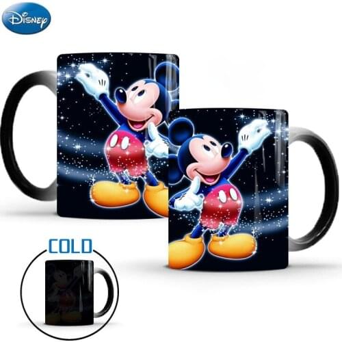 Disney Maker Mickey Mouse Series Color Changing Bone Porcelain Maker Home Office Large Capacity Coffee Maker Milk Maker