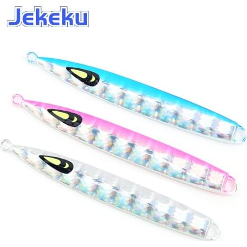 JEKEKU Metal Jig Cast Fishing Lure150g 200g Lead Jig Fish Sea Bass Lure Artificial Bait Lead Lure Deep Sea Lure